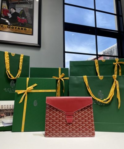 Replica Goyard Camond Pouch Red - 1:1 premium replica handbag