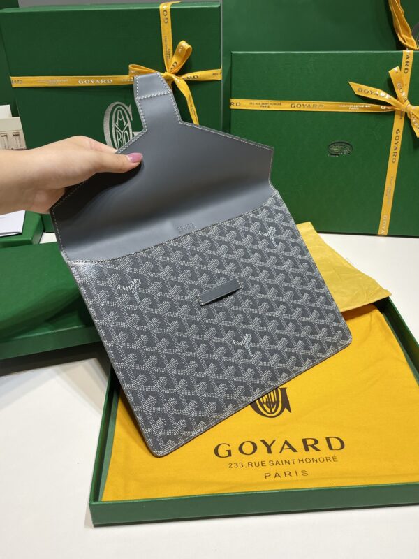 Replica Goyard Camond Pouch Grey