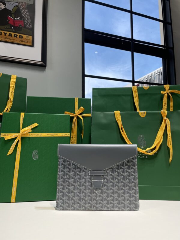 Replica Goyard Camond Pouch Grey