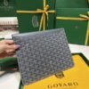 Replica Goyard Camond Pouch Grey - affordable luxury replica bag