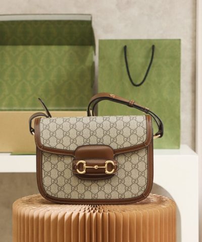 Replica Gucci Horsebit 1955 Classic Brown