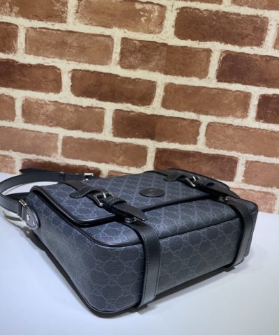 Replica Gucci GG Supreme Shoulder Bag Black