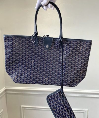 Replica Goyard Saint Louis Dark Blue - top-grade luxury bag dupe