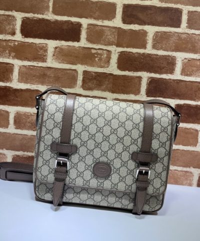 Replica Gucci GG Supreme Shoulder Bag Beige - 1:1 premium replica handbag