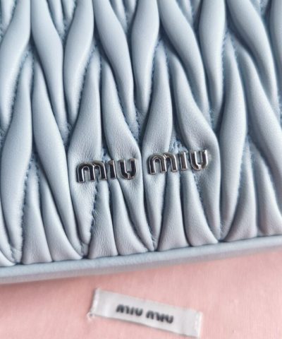 Replica Miu Miu Matelassé Pearl Blue