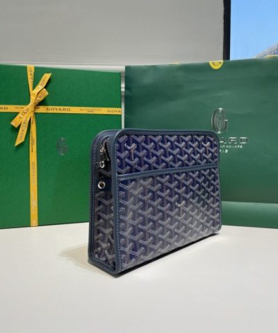 Replica Goyard Jouvence Toiletry Bag Dark Blue - designer handbag clone