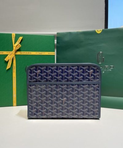 Replica Goyard Jouvence Toiletry Bag Dark Blue - designer handbag clone