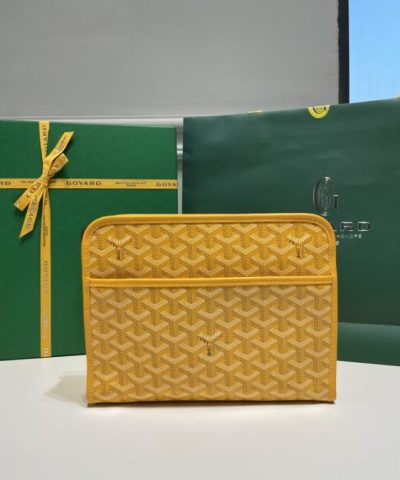 Replica Goyard Jouvence Toiletry Bag Yellow