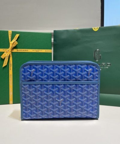 Replica Goyard Jouvence Toiletry Bag Blue - designer handbag clone