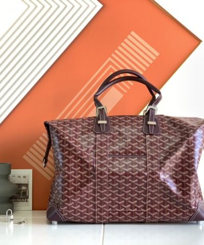 Replica Goyard Bowling 45 Bag Bordeaux