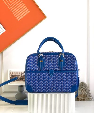 Replica Goyard Ambassade Briefcase Blue