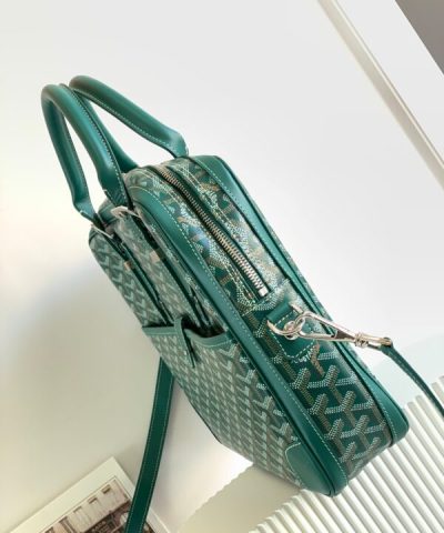 Replica Goyard Ambassade Briefcase Green - premium superclone handbag