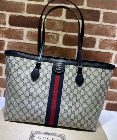 Replica Gucci Ophidia Medium Tote Black - top-grade luxury bag dupe