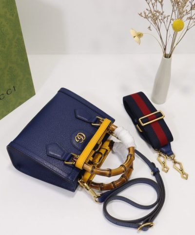 Replica Gucci Diana Small Tote Blue - affordable luxury replica bag