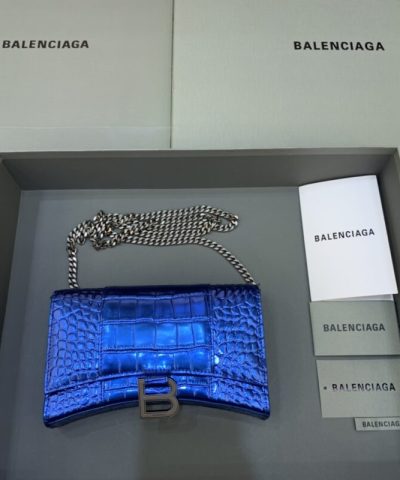 Replica Balenciaga Hourglass On Chain Blue