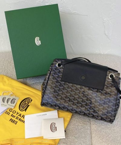 Replica Goyard Rouette Souple Black - premium superclone handbag