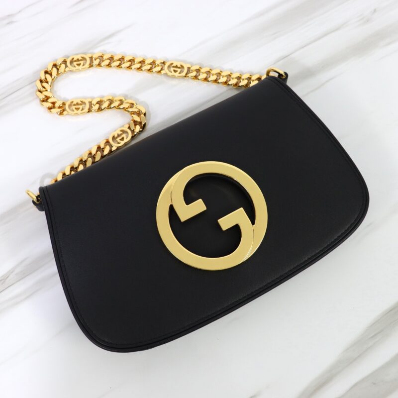 Replica Gucci Blondie Leather Black - premium superclone handbag
