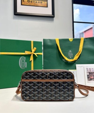 Replica Goyard Cap Vert Red Brown - 1:1 premium replica handbag