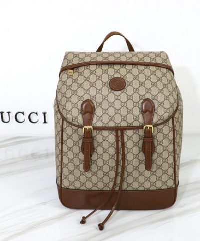 Replica Gucci Interlocking Double G Backpack Beige - affordable luxury replica bag