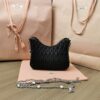 Replica Miu Miu Matelassé Crystal Black - affordable luxury replica bag