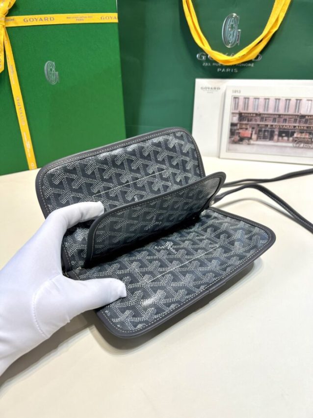 Replica Goyard Plumet Pocket Wallet Grey - high-quality designer bag dupe