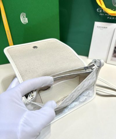 Replica Goyard Plumet Pocket Wallet White - affordable luxury replica bag