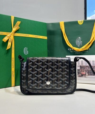 Replica Goyard Plumet Pocket Wallet Black - elite factory replica handbag