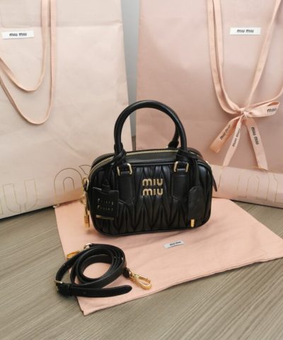 Replica Miu Miu Arcadie Small Black