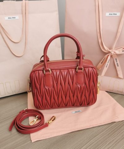 Replica Miu Miu Arcadie Medium Red - premium superclone handbag