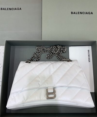 Replica Balenciaga Crush Large White - 1:1 premium replica handbag