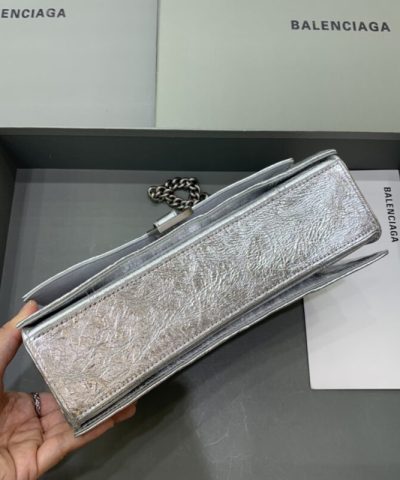 Replica Balenciaga Crush Small Silver - affordable luxury replica bag