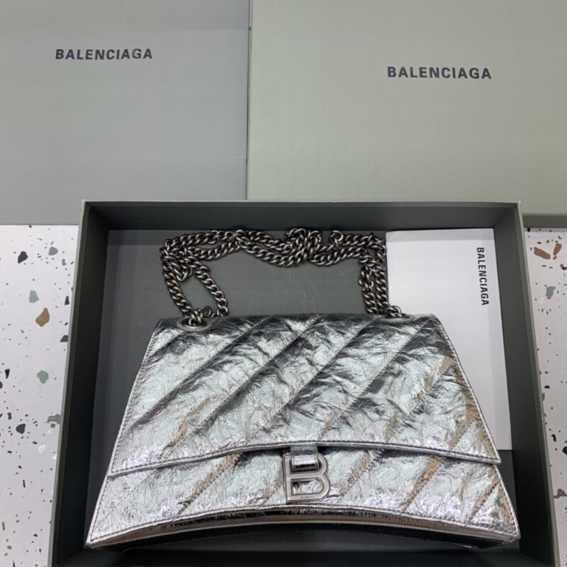 Replica Balenciaga Crush Large Silver
