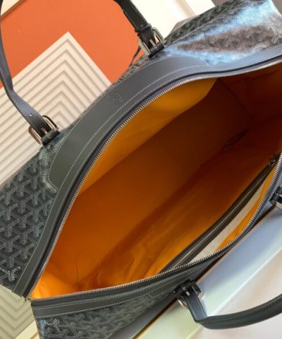 Replica Goyard Bowling 55 Bag Black Brown - high-quality designer bag dupe