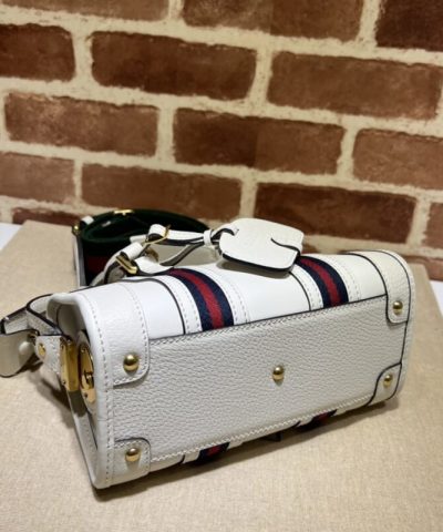 Replica Gucci Bauletto Top Handle White - affordable luxury replica bag