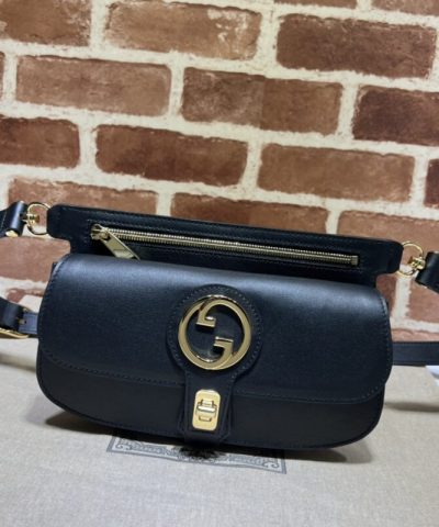 Replica Gucci G Blondie Waist Canvas Black - affordable luxury replica bag