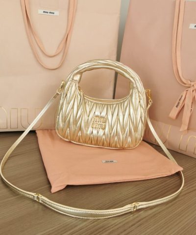 Replica Miu Miu Wander Gold - top-grade luxury bag dupe