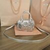 Replica Miu Miu Arcadie Small Silver - 1:1 premium replica handbag