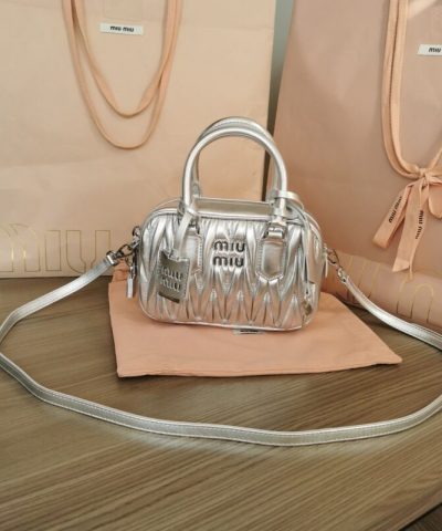 Replica Miu Miu Arcadie Small Silver - 1:1 premium replica handbag
