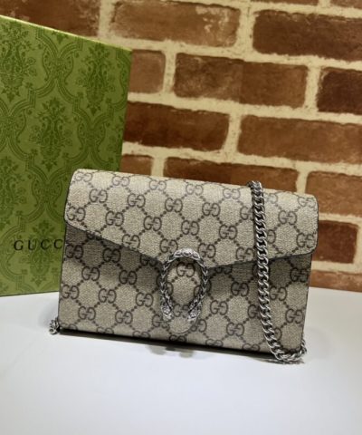 Replica Gucci Dionysus GG Chain Wallet Denim Classic - top-grade luxury bag dupe