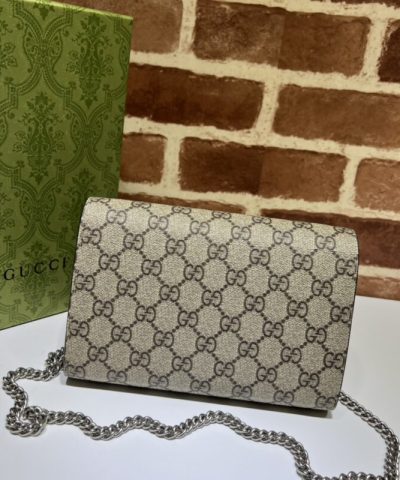 Replica Gucci Dionysus GG Chain Wallet Denim Classic