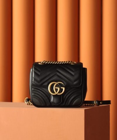 Replica Gucci GG Marmont Square Black - premium superclone handbag