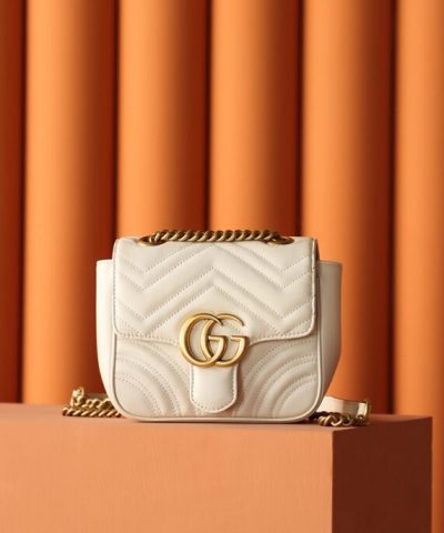 Replica Gucci GG Marmont Square Beige - designer handbag clone
