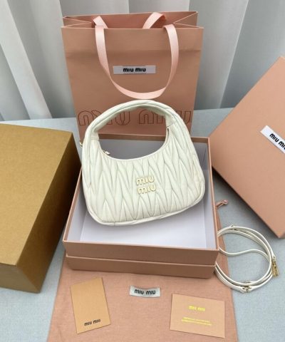 Replica Miu Miu Wander White - top-grade luxury bag dupe