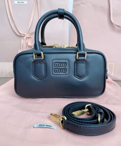Replica Miu Miu Arcadie Small Full Black
