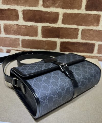 Replica Gucci GG Messenger Black Canvas