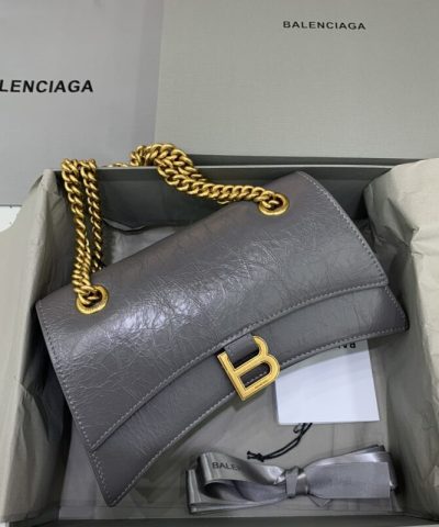 Replica Balenciaga Crush Small Grey - 1:1 premium replica handbag