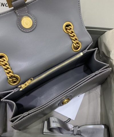 Replica Balenciaga Crush Small Grey - elite factory replica handbag