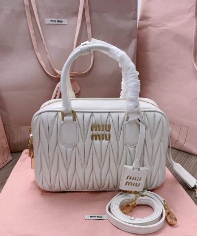 Replica Miu Miu Arcadie Medium White - elite factory replica handbag