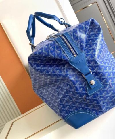 Replica Goyard Bowling 55 Bag Blue - high-quality designer bag dupe