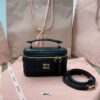 Replica Miu Miu Cosmetic Bag Black
